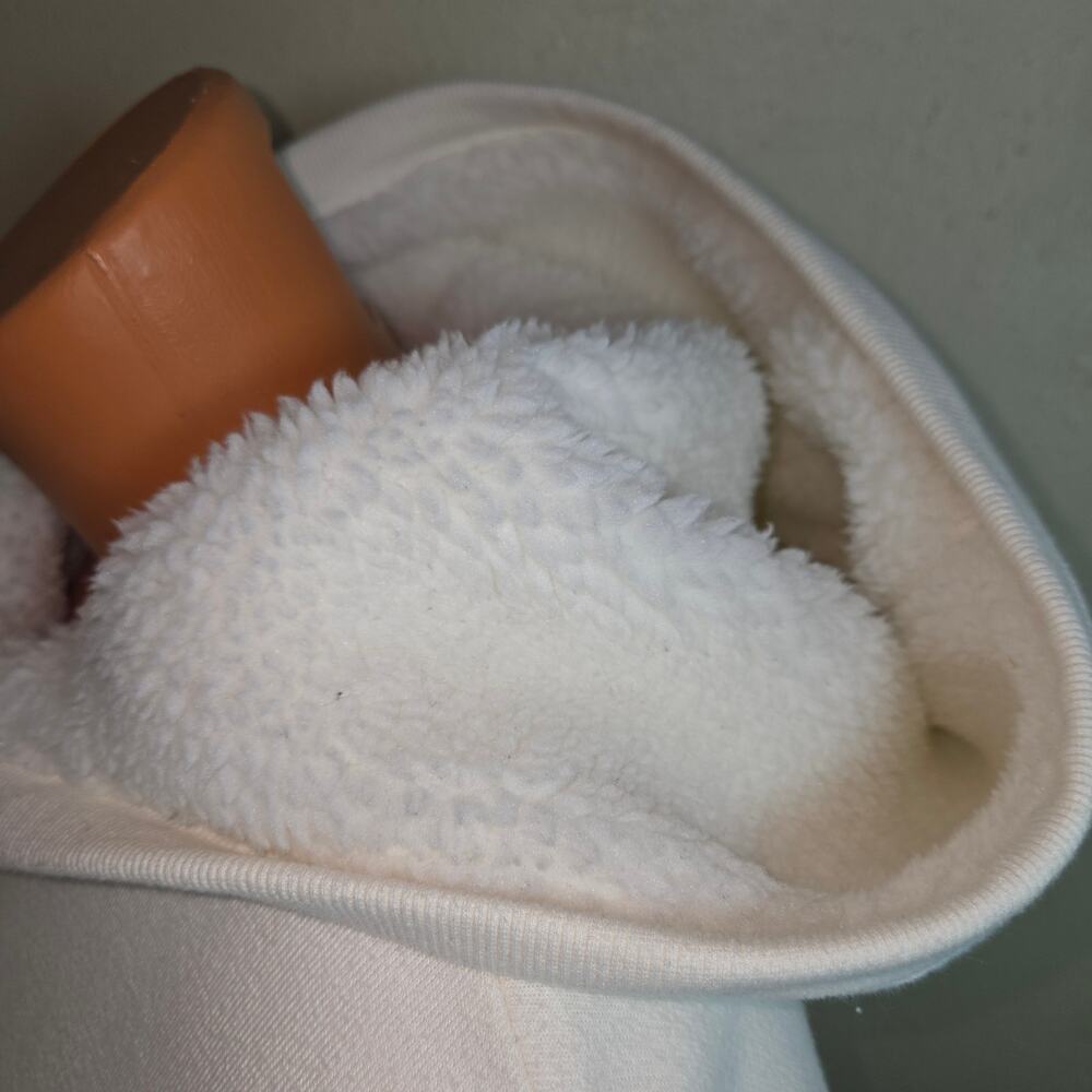 Alo Yoga Frost Faux Shearling Hoodie - Cream - Small - Picture 7 of 12